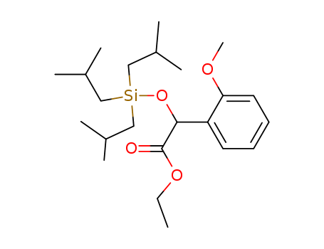 ACETIC ACID, 2-(o-METHOXYPHENYL)-2-(TRIISOBUTYLSILOXY)-, ETHYL ESTER