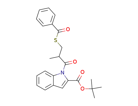 tert-butyl 1-<3-(benzoylthio)-2-methyl-1-oxopropyl>indole-2-carboxylate