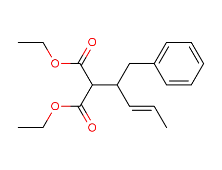 diethyl (E)-(1-benzyl-2-butenyl)malonate
