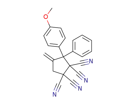 1,1,2,2-Cyclopentanetetracarbonitrile,
3-(4-methoxyphenyl)-4-methylene-3-phenyl-