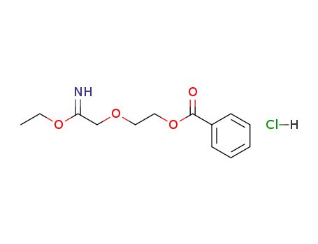 chlorhydrate de (benzoyloxy-2 ethoxy)-2 acetimidate d'ethyle