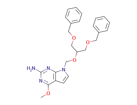 2-amino-4-methoxy-7-<(1,3-dibenzyloxy-2-propoxy)methyl>pyrrolo<2,3-d>pyrimidine