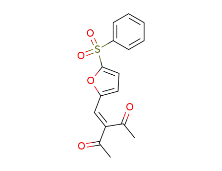 3-{[5-(Benzenesulfonyl)furan-2-yl]methylidene}pentane-2,4-dione