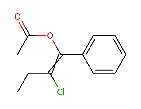 Acetic acid (E)-2-chloro-1-phenyl-but-1-enyl ester