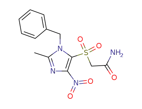 2-((2-Methyl-4-nitro-1-(phenylmethyl)-1H-imidazol-5-yl)sulfonyl)acetam ide