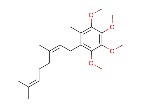 Benzene,
1-(3,7-dimethyl-2,6-octadienyl)-2,3,4,5-tetramethoxy-6-methyl-, (Z)-