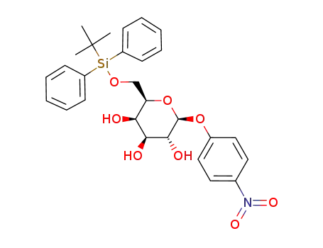 Molecular Structure of 110319-37-4 (p-nitrophenyl 6-O-(tert-butyldiphenylsilyl)-β-D-galactopyranoside)