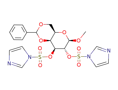 methyl 4,6-O-benzylidene-2,3-di-O-(N-imidazoylsulfonyl)-β-D-galactopyranoside