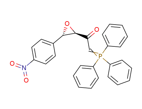 Molecular Structure of 95111-69-6 (Ethanone, 1-[3-(4-nitrophenyl)oxiranyl]-2-(triphenylphosphoranylidene)-,
trans-)