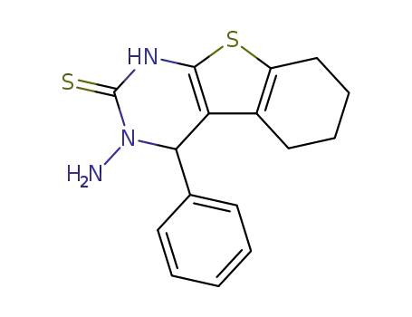 3-Amino-4-phenyl-3,4,5,6,7,8-hexahydro-(1)benzothieno(2,3-d)pyrimidine-2(1H)-thione