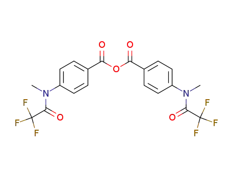 Molecular Structure of 95485-14-6 (p-<N-methyl-N-(trifluoroacetyl)amino>benzoic anhydride)