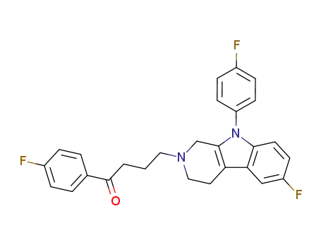 4-<6-Fluor-9-(4-fluorphenyl)-2,3,4,9-tetrahydro-1H-pyrido<3,4-b>indol-2-yl>-1-(4-fluorphenyl)-1-butanon
