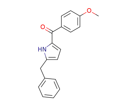 Molecular Structure of 92012-23-2 (Methanone, (4-methoxyphenyl)[5-(phenylmethyl)-1H-pyrrol-2-yl]-)