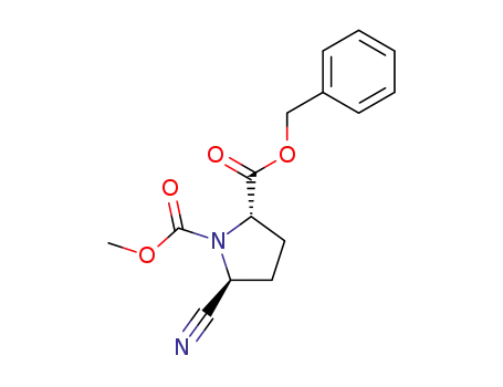 (2S,5S)-benzyl-5-cyano-1-methoxycarbonyl-2-pyrrolidinecarboxylate