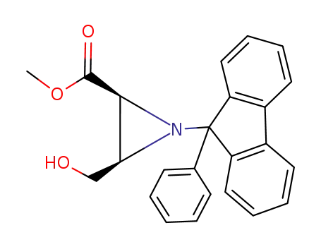 (2S,3R)-3-Hydroxymethyl-1-(9-phenyl-9H-fluoren-9-yl)-aziridine-2-carboxylic acid methyl ester