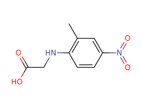 Molecular Structure of 102308-59-8 (2-((2-methyl-4-nitrophenyl)amino)acetic acid)