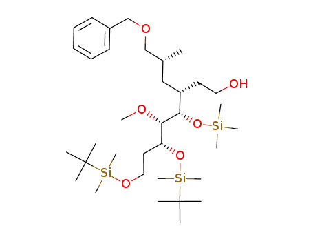 (8R,6R,5S,4S,3R)-9-(Benzyloxy)-8-methyl-6-(2-hydroxyethyl)-5-<(trimethylsilyl)oxy>-4-methoxy-1,3-bis<(tert-butyldimethylsilyl)oxy>nonane