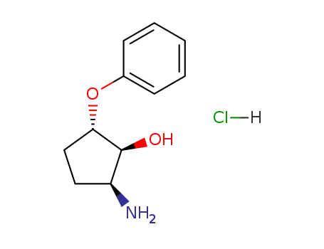 cis-2-amino-trans-5-phenoxycyclopentanol hydrochloride