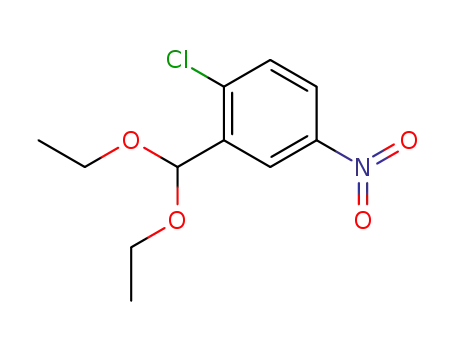 Molecular Structure of 20423-20-5 (1-chloro-2-(diethoxymethyl)-4-nitro-benzene)