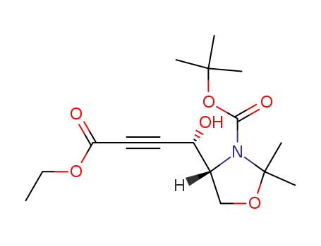 1,1-Dimethylethyl<S-(R<sup>*</sup>,S<sup>*</sup>)>-4-(4-ethoxy-1-hydroxy-4-oxo-2-butynyl)-2,2-dimethyl-3-oxazolidinecarboxylate
