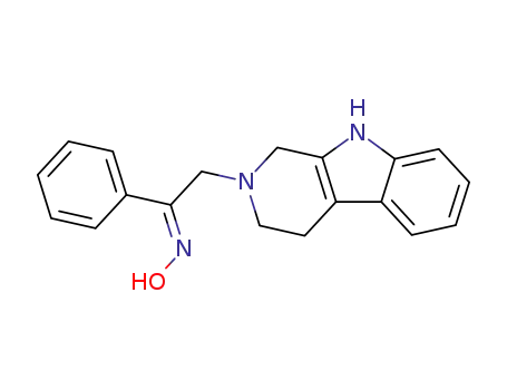 Ethanone, 1-phenyl-2-(1,3,4,9-tetrahydro-2H-pyrido[3,4-b]indol-2-yl)-,
oxime, (E)-