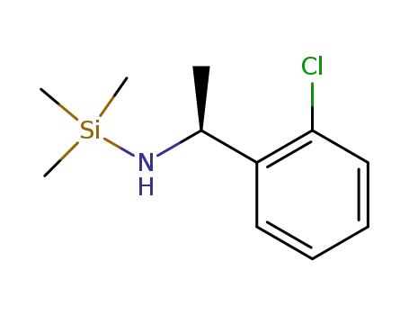 Molecular Structure of 121443-78-5 ((1S)-N-Trimethylsilyl-1-(2-chlorophenyl)ethylamine)