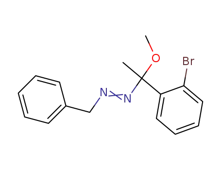 Benzyl-[1-(2-bromo-phenyl)-1-methoxy-ethyl]-diazene