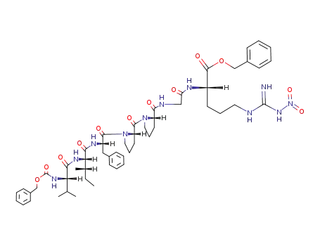 N-(benzyloxycarbonyl)valylisoleucylphenylalanylprolylprolylglycyl-N<sup>G</sup>-nitroarginine benzyl ester