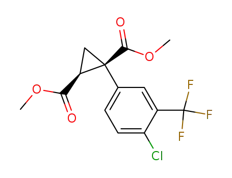 1,2-Cyclopropanedicarboxylic acid,
1-[4-chloro-3-(trifluoromethyl)phenyl]-, dimethyl ester, cis-