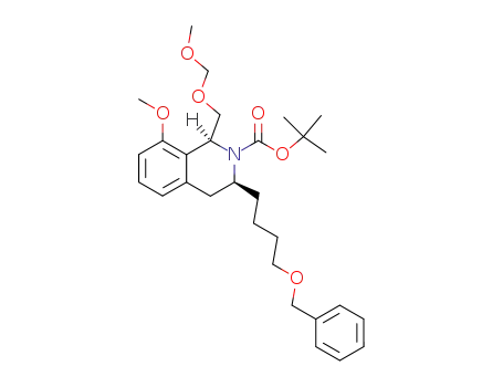 (1S,3S)-3-(4-Benzyloxy-butyl)-8-methoxy-1-methoxymethoxymethyl-3,4-dihydro-1H-isoquinoline-2-carboxylic acid tert-butyl ester