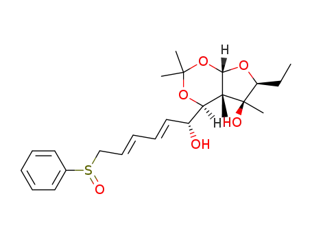 8(R,S)-ethyl-7(R,S)-hydroxy-5(R,S)-(1(S,R)-hydroxy-6-(phenylsulfinyl)-(E,E)-hexa-2,4-dien-1-yl)-3,3,6(R,S),7-tetramethyl-1(R,S)-2,4,9-trioxabicyclo<4.3.0>nonane