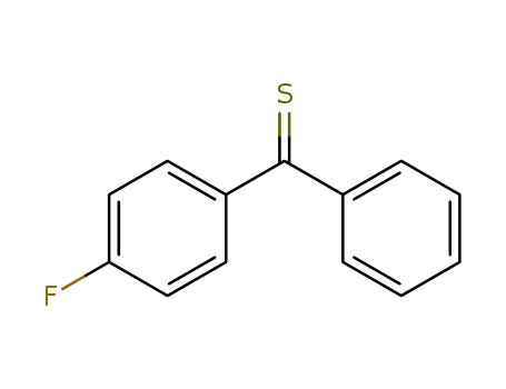 Molecular Structure of 109754-19-0 (Methanethione, (4-fluorophenyl)phenyl-)