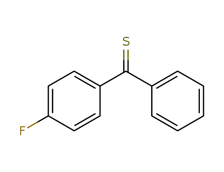 Molecular Structure of 109754-19-0 (Methanethione, (4-fluorophenyl)phenyl-)