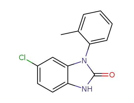 Molecular Structure of 79759-71-0 (2H-Benzimidazol-2-one, 1,3-dihydro-6-chloro-1-(2-methylphenyl)-)