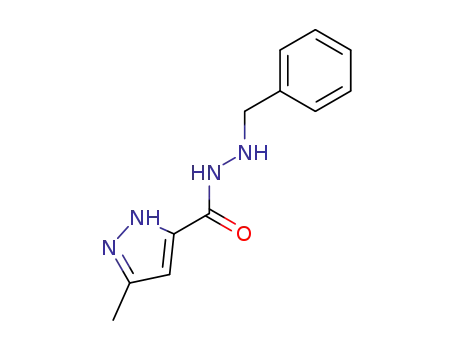 Molecular Structure of 6736-45-4 (N'-benzyl-3-methyl-1H-pyrazole-5-carbohydrazide)