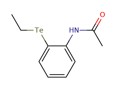 Molecular Structure of 89723-07-9 (Acetamide, N-[2-(ethyltelluro)phenyl]-)