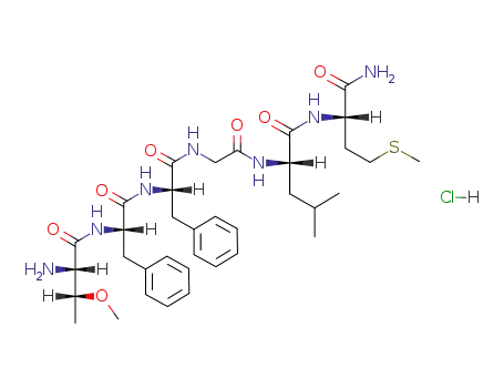 Val-Thr(OCH<sub>3</sub>)-Phe-Gly-Leu-Met-NH<sub>2</sub>*HCl