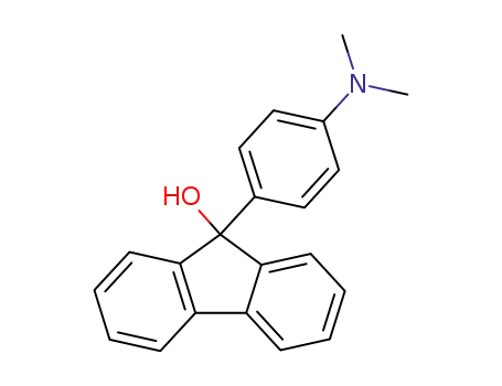 Molecular Structure of 113493-36-0 (9H-Fluoren-9-ol, 9-[4-(dimethylamino)phenyl]-)