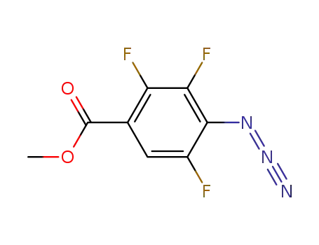 Molecular Structure of 138724-31-9 (Benzoic acid, 4-azido-2,3,5-trifluoro-, methyl ester)