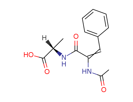 2-[[(Z)-2-acetamido-3-phenyl-prop-2-enoyl]amino]propanoic acid cas  42291-21-4