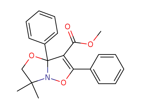 methyl 3a,6-dihydro-6,6-dimethyl-2,3a-diphenyl-5H-oxazolo<3,2-b>isoxazole-3-carboxylate