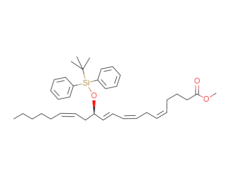 Methyl (5Z,8Z,10E,12R,14Z)-12(tert-butyldiphenylsiloxy),5,8,10,14-icosatetraenoate
