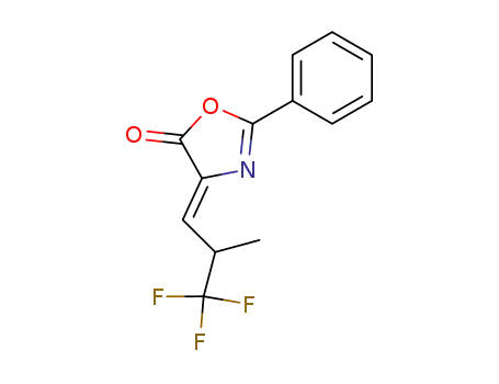 2-phenyl-4-<2-(trifluoromethyl)propylidene>-5-oxazolone