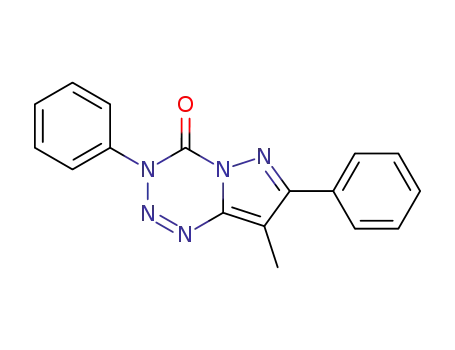 8-Methyl-3,7-diphenyl-pyrazolo<5,1-d>-1,2,3,5-tetrazin-4(3H)-on
