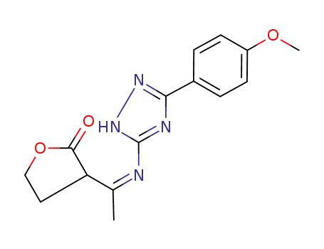 3-{1-[(Z)-5-(4-Methoxy-phenyl)-2H-[1,2,4]triazol-3-ylimino]-ethyl}-dihydro-furan-2-one