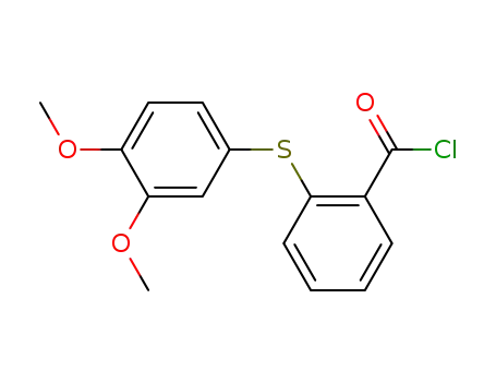 Benzoyl chloride, 2-[(3,4-dimethoxyphenyl)thio]-
