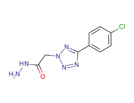 Molecular Structure of 76765-85-0 (5-(4-chlorophenyl)-2H-tetrazol-2-ylacethydrazide)