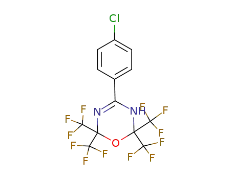 4-(4-Chloro-phenyl)-2,2,6,6-tetrakis-trifluoromethyl-3,6-dihydro-2H-[1,3,5]oxadiazine