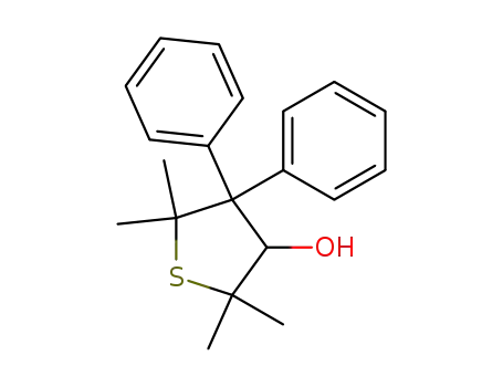 Molecular Structure of 139078-22-1 (Thiophene-3-ol, tetrahydro-2,2,5,5-tetramethyl-4,4-diphenyl-)