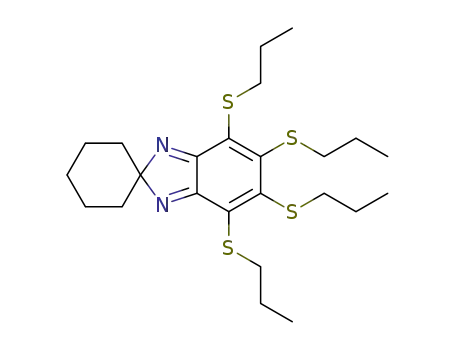 Spiro[2H-benzimidazole-2,1'-cyclohexane], 4,5,6,7-tetrakis(propylthio)-